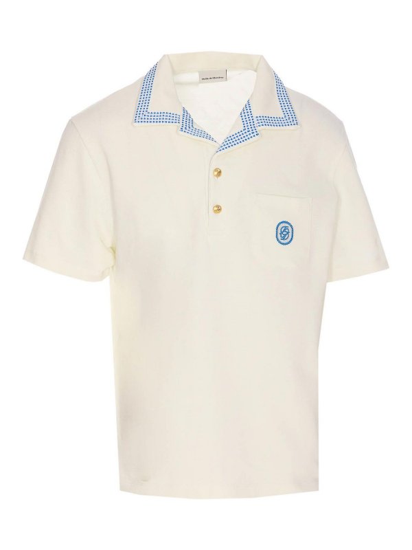 DRÔLE DE MONSIEUR: ポロシャツ - ポロシャツ - 白