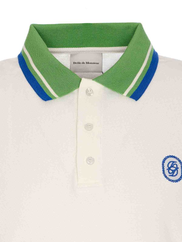 White Tresse Polo shop online: DRÔLE DE MONSIEUR