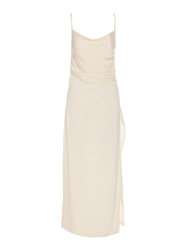 ELEH: knee length dresses - Cream Dress