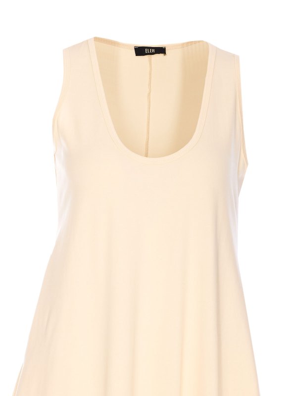 膝丈ドレス - 白 shop online: ELEH