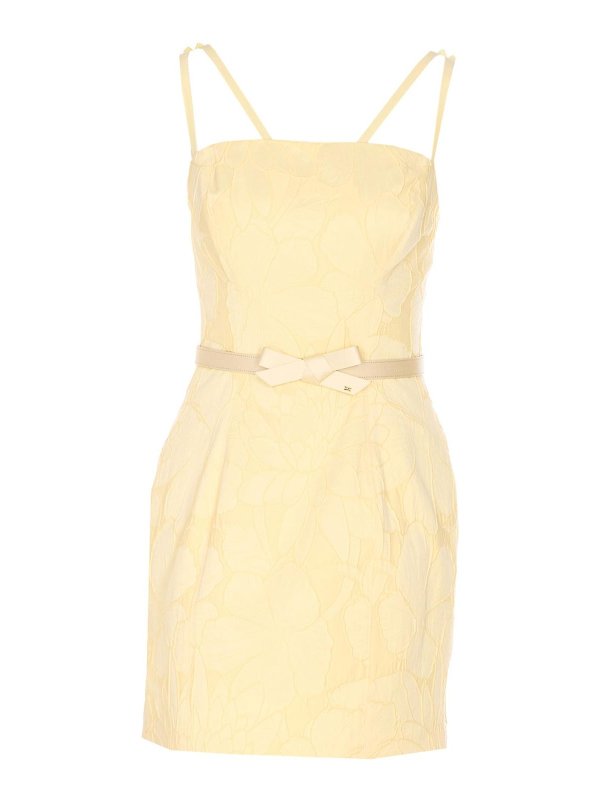 ELISABETTA FRANCHI: Vestidos media pierna - Vestido Midi - Amarillo