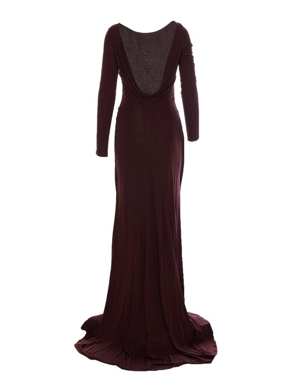 ELISABETTA FRANCHI: マキシドレス online - マキシドレス - ブラウン