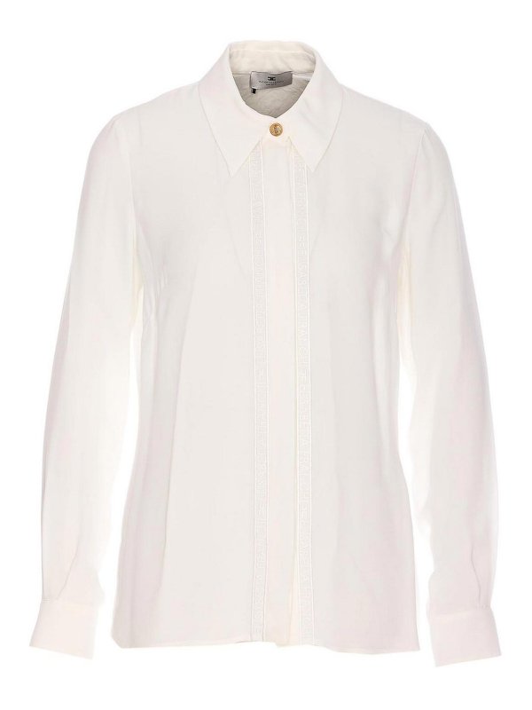 ELISABETTA FRANCHI: Hemden - Hemd - Weiß