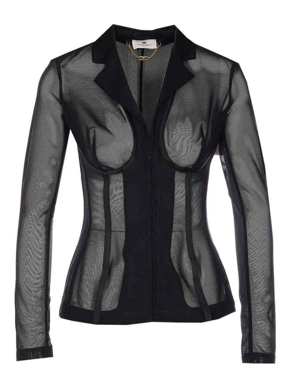 ELISABETTA FRANCHI: Casualjacken - Casualjacke - Schwarz