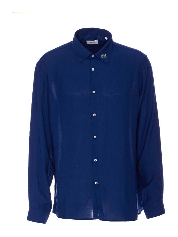 FAMILY FIRST: shirts - Milano Blue Shirt