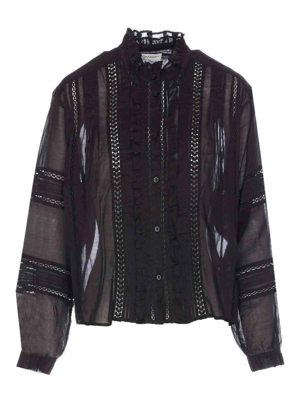 Isabel Marant Etoile: Camisas - Camisa - Negro