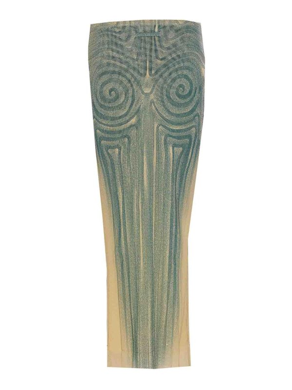 JEAN PAUL GAULTIER: Knielange und Midi Röcke online - Midirock - Grün