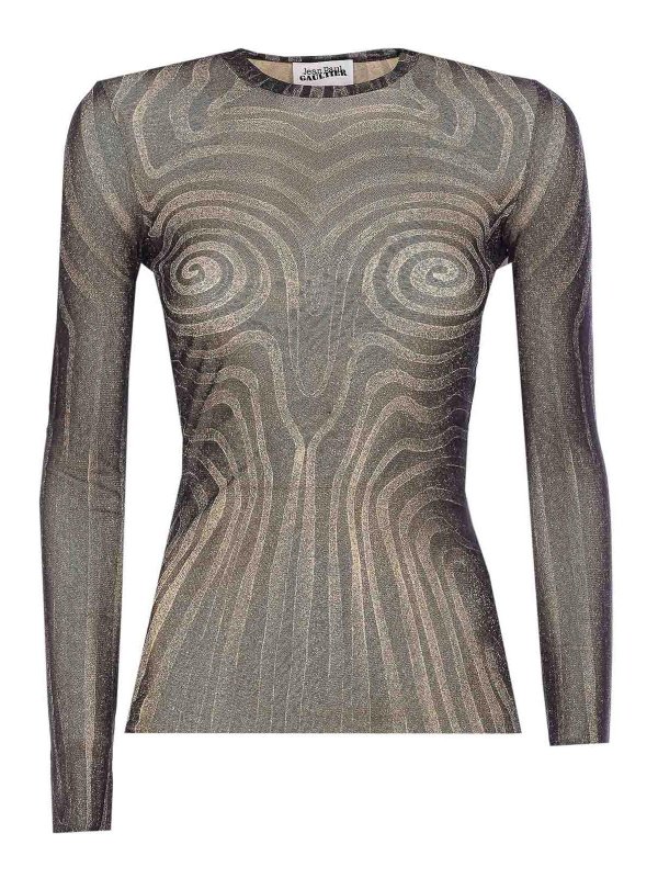 JEAN PAUL GAULTIER: Tops und Tank Tops - Top - Schwarz