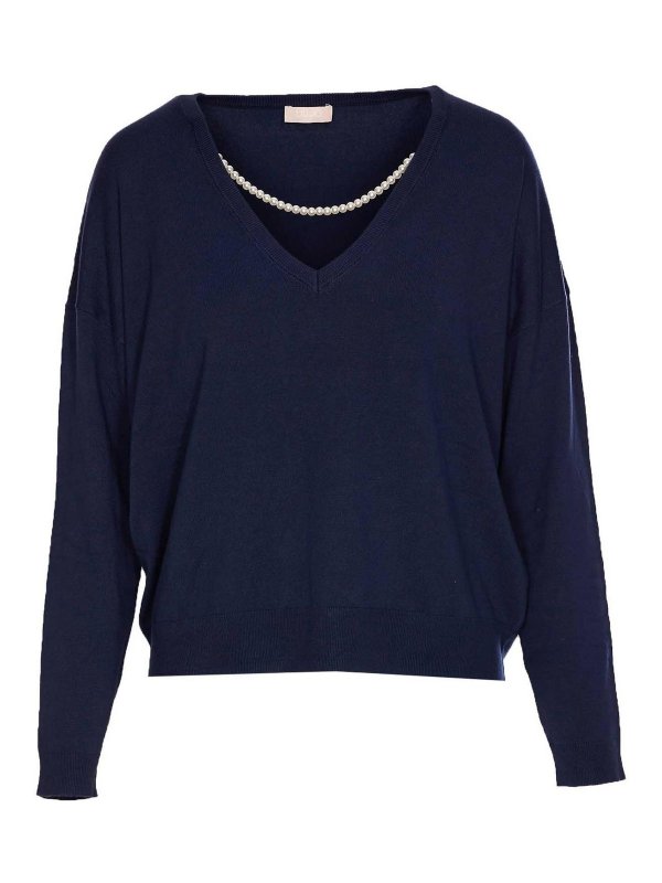 Liu Jo: Pull col rond - Pull Col Rond - Bleu