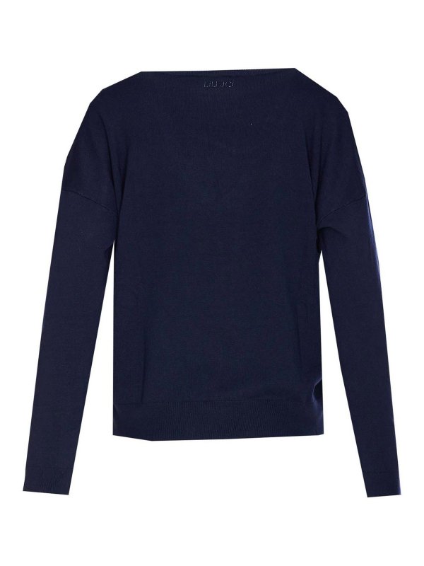 Liu Jo: Pull col rond online - Pull Col Rond - Bleu