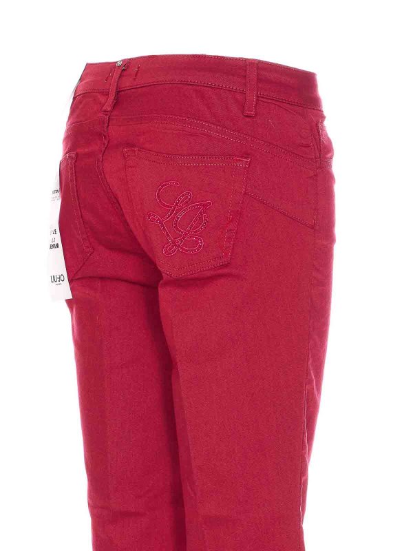 The Best Shops Liu Jo: ブーツカットジーンズ - ブーツカットジーンズ - 赤