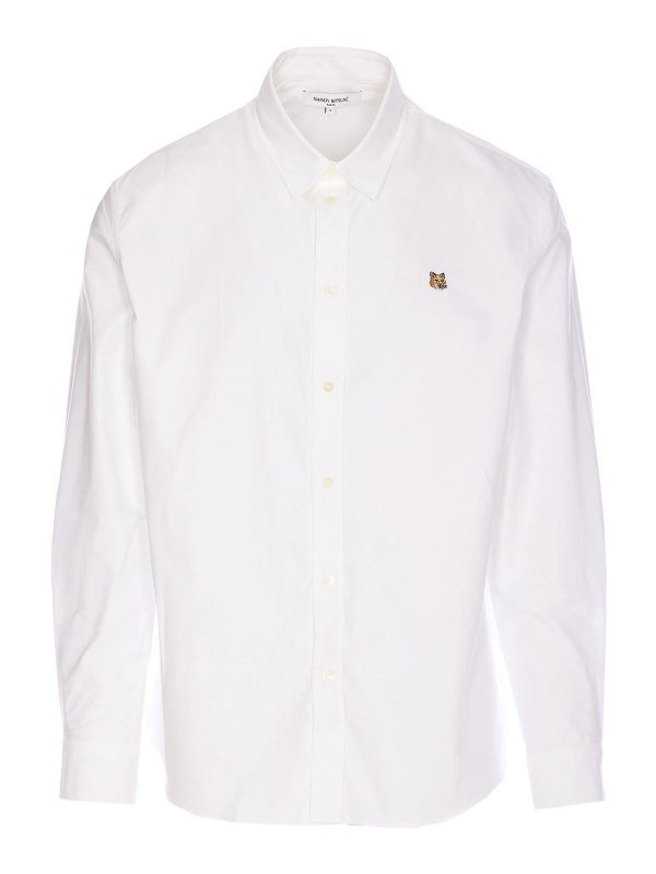 MAISON KITSUNÉ: shirts - Fox Head Patch Shirt