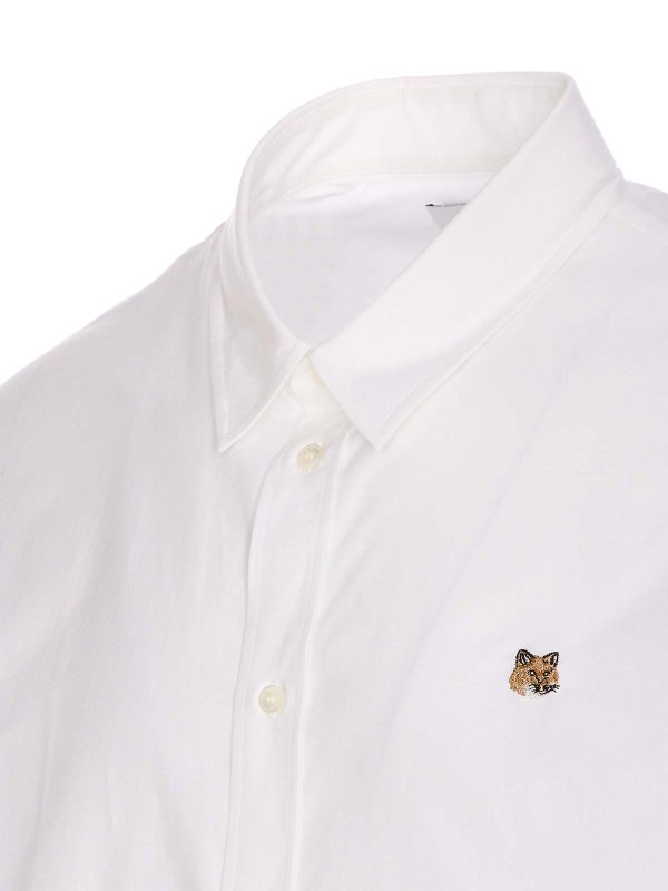 The Best Shops MAISON KITSUNÉ: shirts - Fox Head Patch Shirt