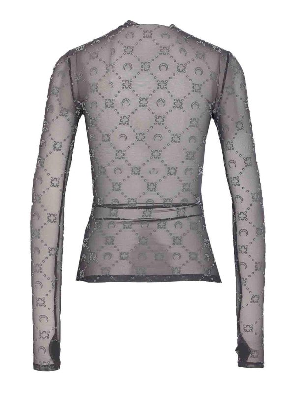 MARINE SERRE: Tops y camisetas sin mangas online - Top - Gris