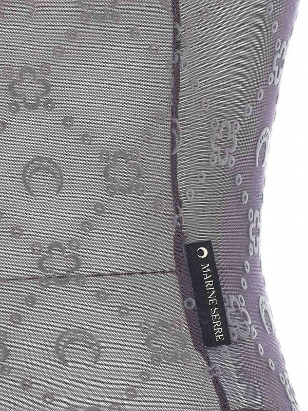 The Best Shops MARINE SERRE: Top e canotte - Top grigio in pietra