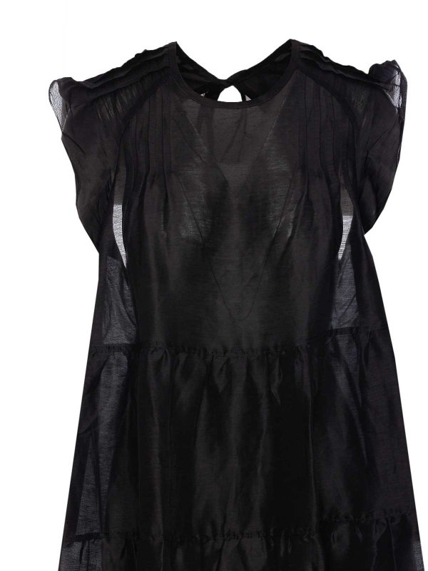 膝丈ドレス - 黒 shop online: MAURIZIO MIRI