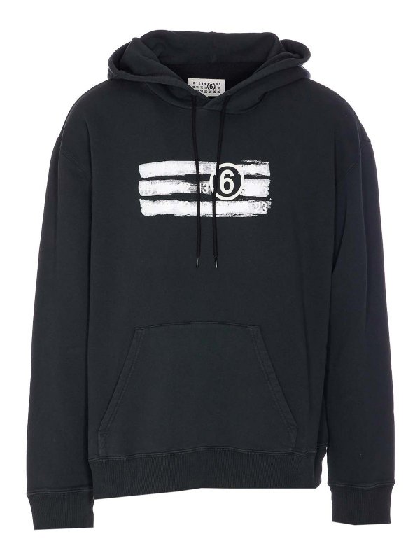 MM6 MAISON MARGIELA: スウェット＆セーター - スウェットシャツ/セーター - 黒