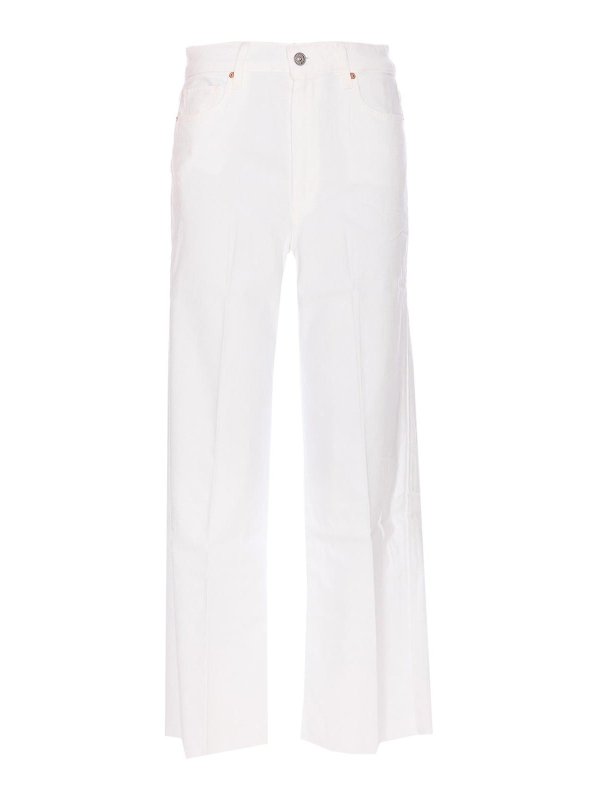 PAIGE: Jeans boot-cut - Jeans Boot-Cut - Blanco