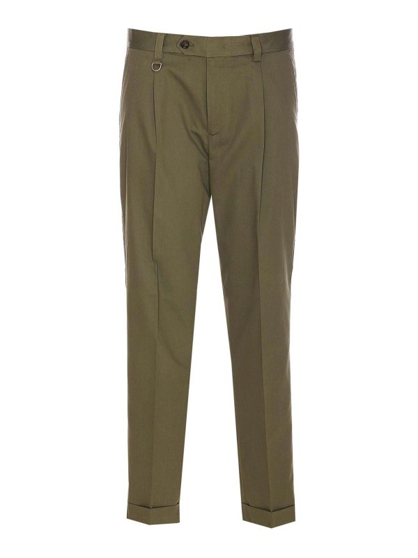 Paolo Pecora: casual trousers - Green Pants