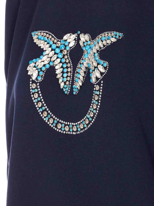 The Best Shops Pinko: Felpe e maglie - Felpa blu Nelly