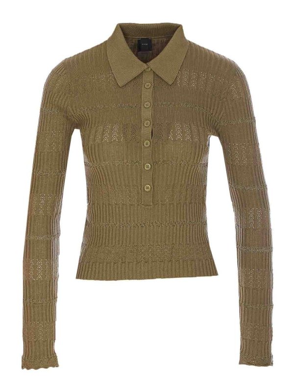 Pinko: polo shirts - Jannu Long-Sleeved Pole