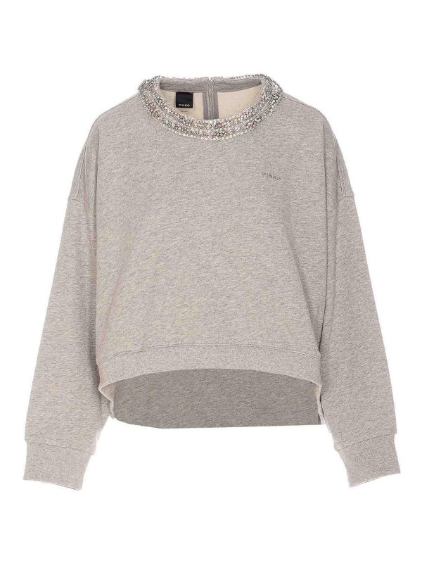Pinko: Sweatshirts und Pullover - Sweatshirt - Grau