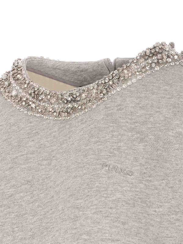 The Best Shops Pinko: Sweatshirts und Pullover - Sweatshirt - Grau