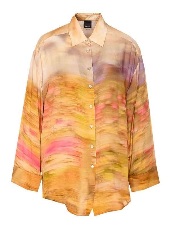 Pinko: shirts - Multicolor Life Shirt