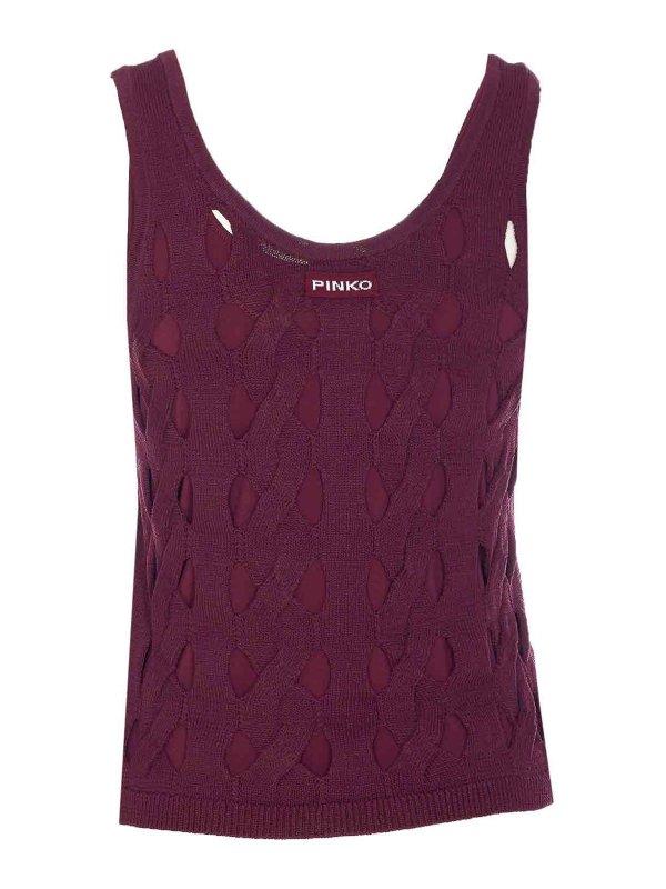 Pinko: Tops & Tank tops online - Fuchsia Derrik Top