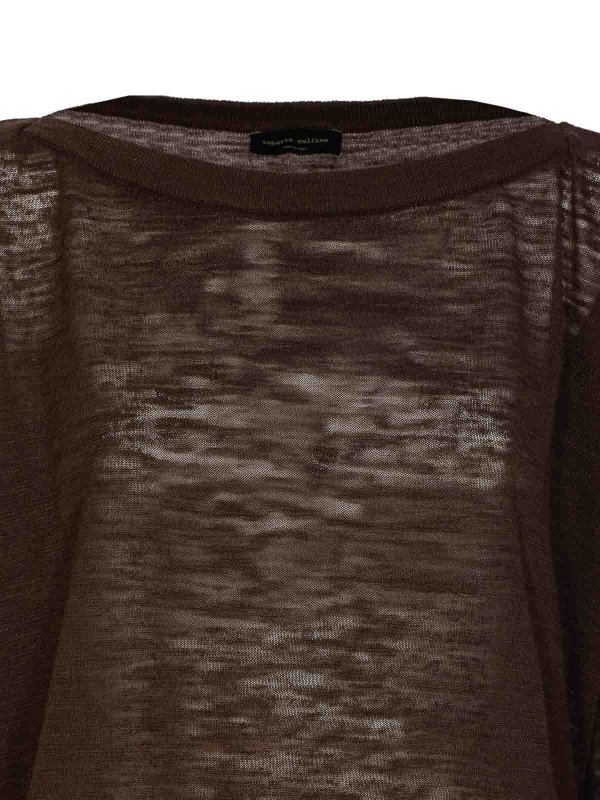 ROBERTO COLLINA buy online クルーネック - ブラウン