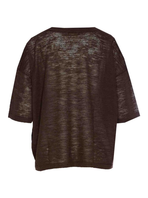 ROBERTO COLLINA: クルーネック online - クルーネック - ブラウン