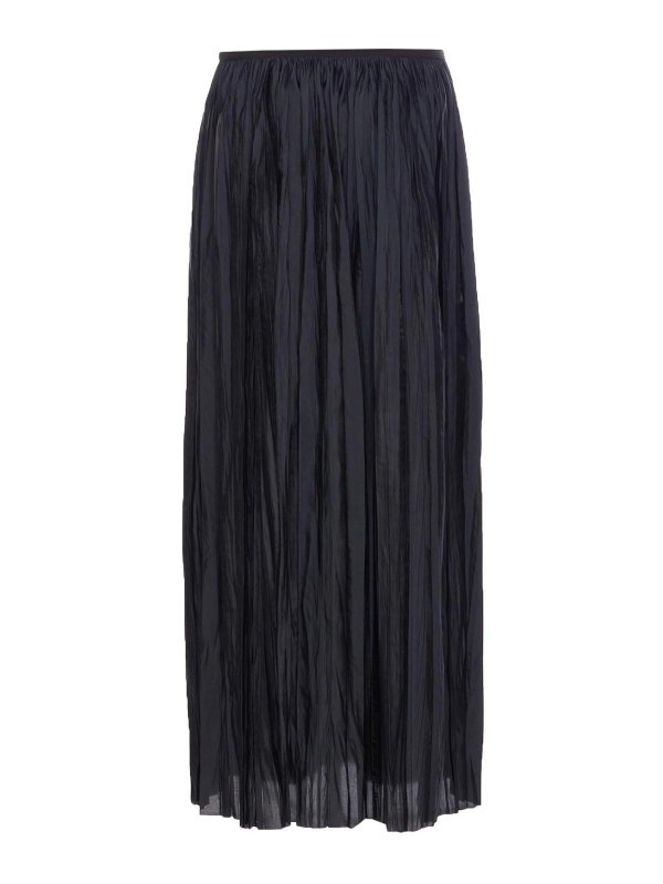 ROBERTO COLLINA: Knee length skirts & Midi online - Blue Pleated Skirt