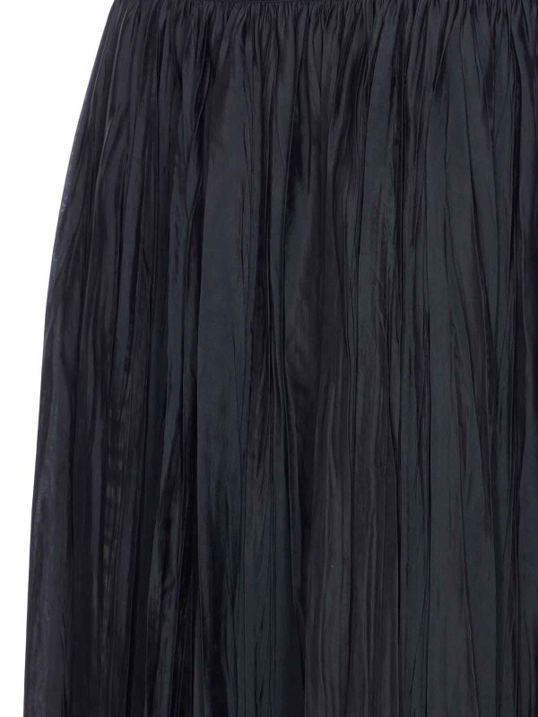 The Best Shops ROBERTO COLLINA: Knee length skirts & Midi - Blue Pleated Skirt