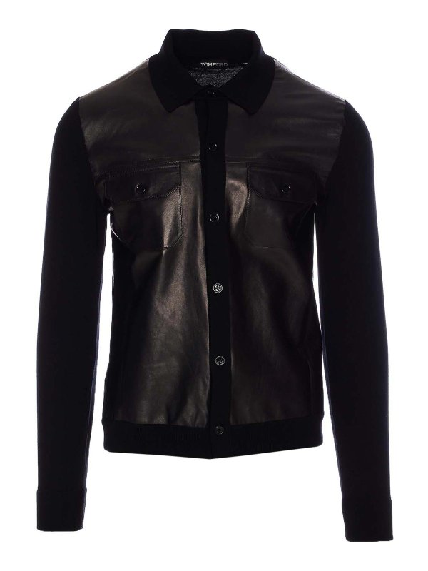TOM FORD: leather jacket - Leather Shirt