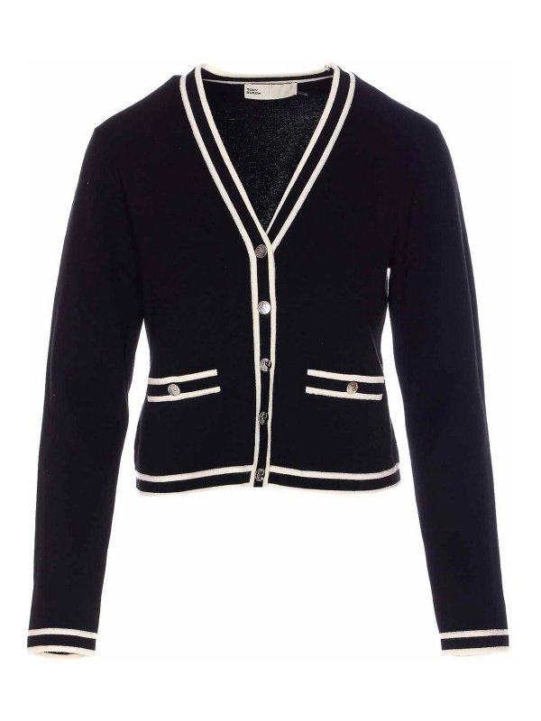 TORY BURCH: Cardigans - Cardigan - Schwarz