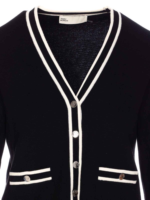 Cardigan - Schwarz shop online: TORY BURCH