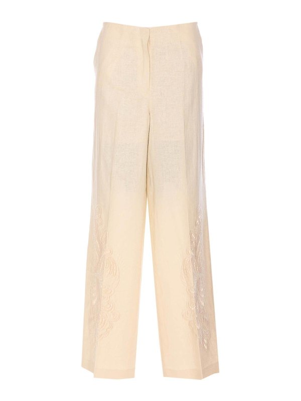 TWINSET: Casual Hosen - Casual Hose - Weiß