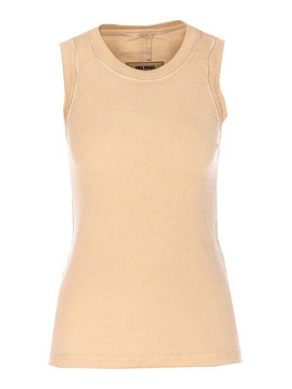 UMA WANG: Tops und Tank Tops - Top - Beige