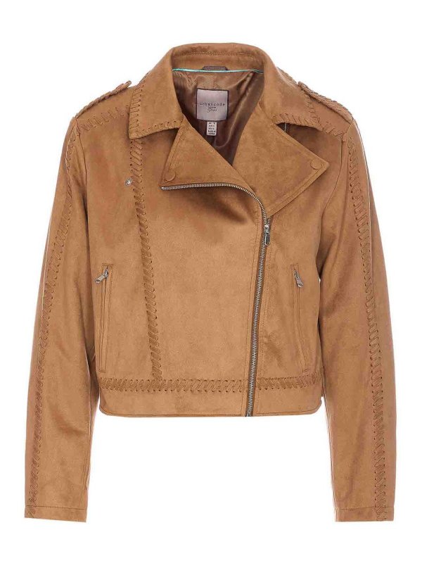 URBANCODE: leather jacket - Faux Suede Leather Jacket