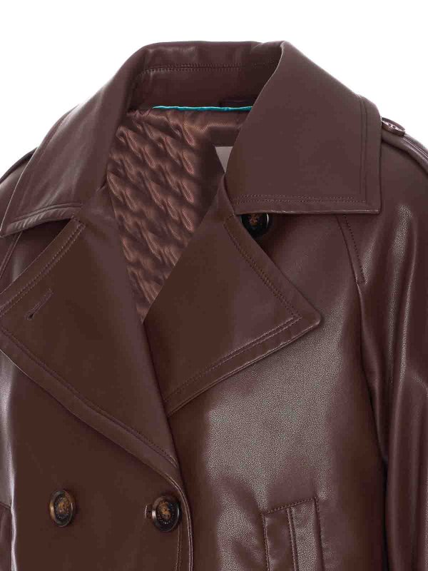 The Best Shops URBANCODE: leather jacket - Coffee Faux Leather Jacket