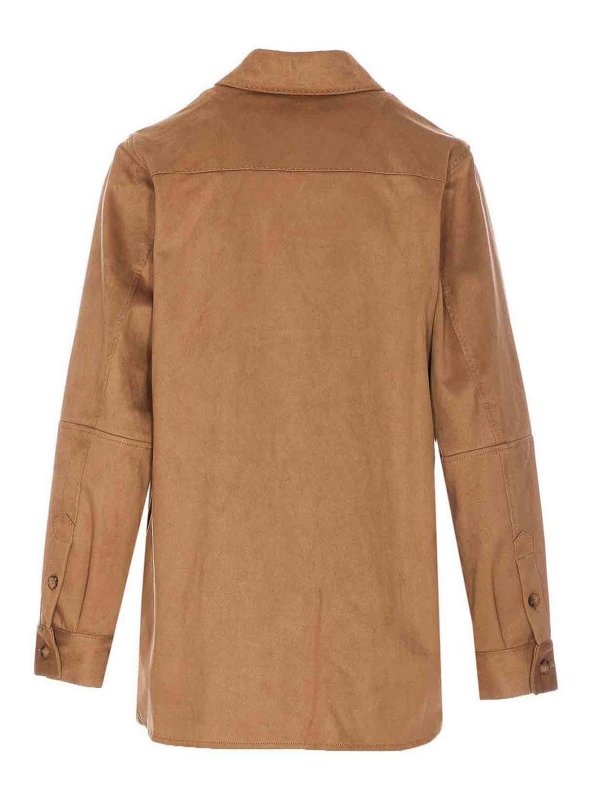 URBANCODE: leather jacket online - Brown Suede Jacket