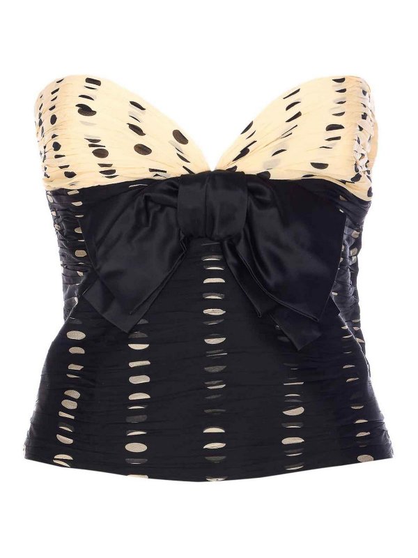 VALENTINO GARAVANI: Top e canotte - Top pattern beige