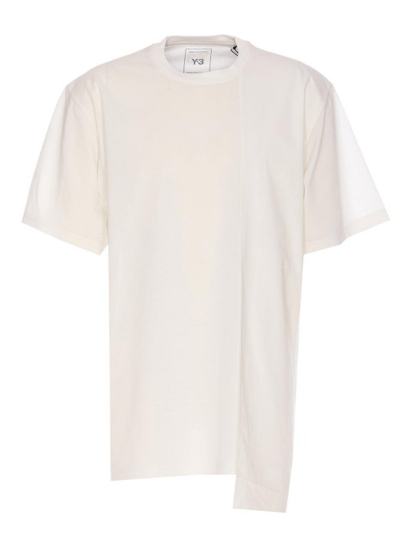 Y-3: Tシャツ - Tシャツ - 白