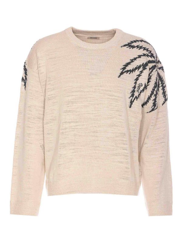 ZADIG&VOLTAIRE: Strickpullover mit Rundhalsausschnitt - Rundhalspullover - Beige