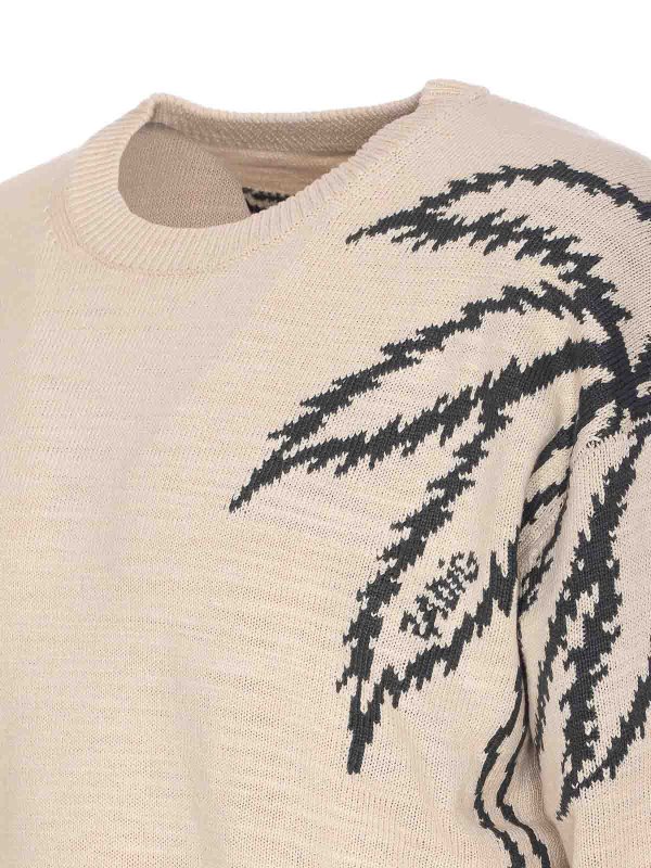 The Best Shops ZADIG&VOLTAIRE: Strickpullover mit Rundhalsausschnitt - Rundhalspullover - Beige