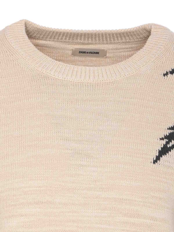Rundhalspullover - Beige shop online: ZADIG&VOLTAIRE
