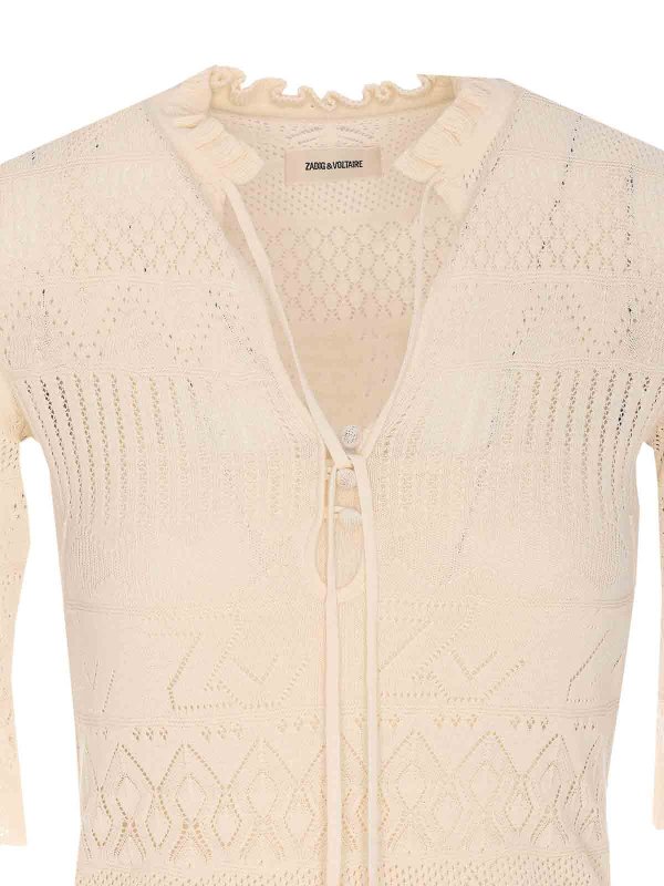 膝丈ドレス - 白 shop online: ZADIG&VOLTAIRE