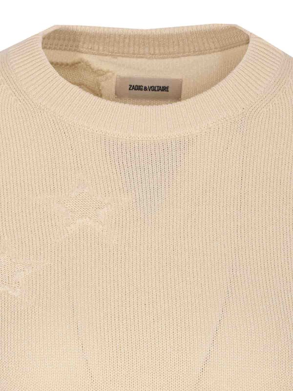 クルーネック - ベージュ shop online: ZADIG&VOLTAIRE