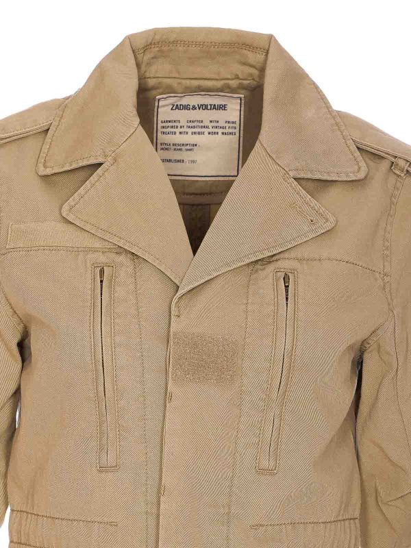 カジュアルジャケット - ベージュ shop online: ZADIG&VOLTAIRE
