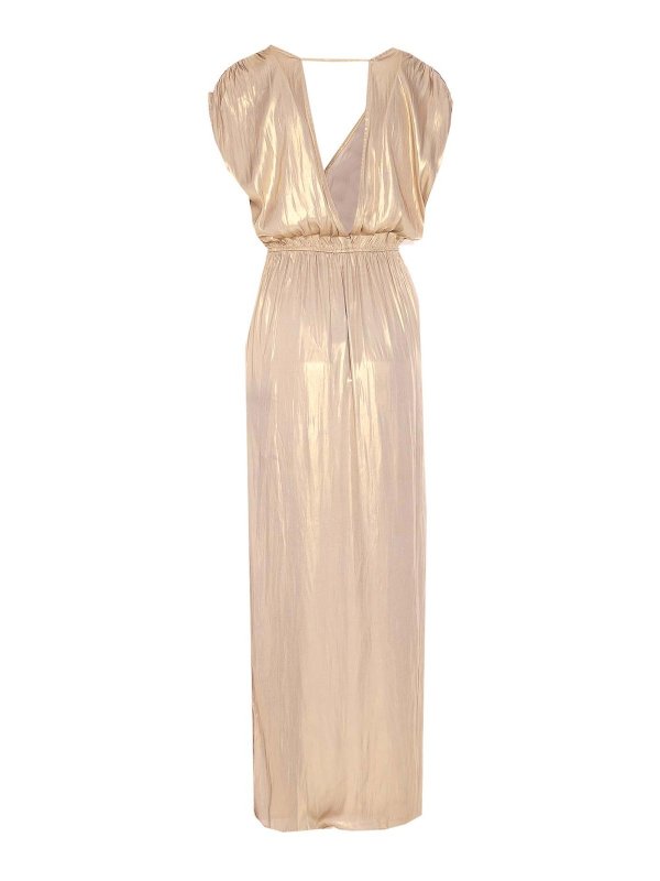 ZADIG&VOLTAIRE: abiti al ginocchio online - Vestito  di raso ritmico e oro